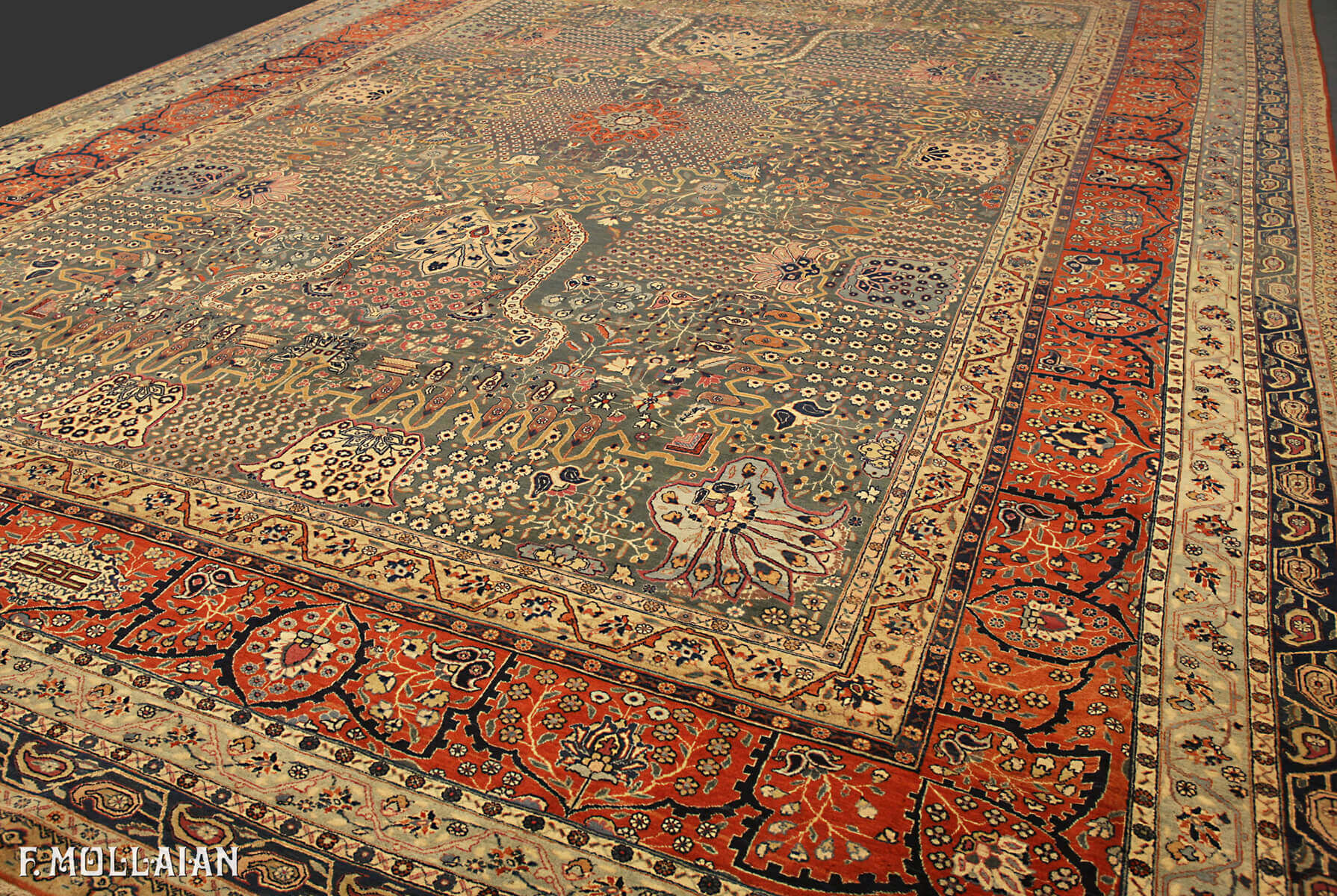 Antique Persian Tabriz Carpet n°:20796096